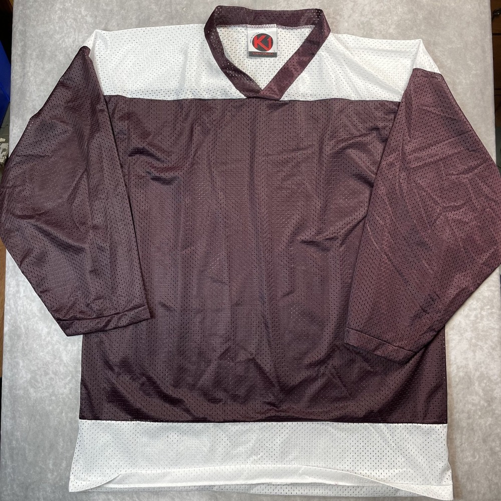 Vintage Hockey Jersey Mens Large Made in USA K1 Sportswear Polyester 90s